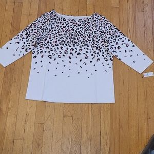 Talbot's three quarter length sleeve shirt